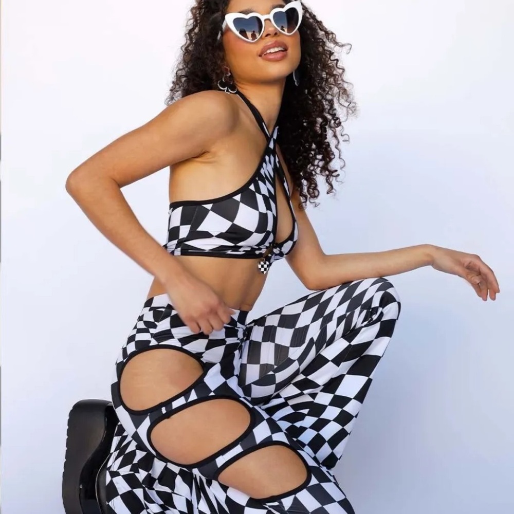 SOLD OUT Mind Games Checkered Women's Outfit - iheartraves